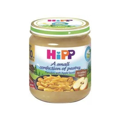 HiPP Био ястие Hipp - Палачинки с мус от ябълки, 10+ месеца, 200гр
