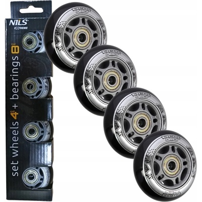 Nils Extreme PU 70 mm + Abec9 82 A 4 ks