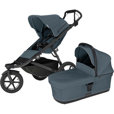 THULE Urban Glide 3 + Bassinet 2024 Mid Blue Dark Slate