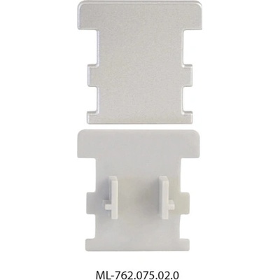 ML-762.075.02.0 Koncovka pro BV bez otvoru, stříbrná barva, 1 ks