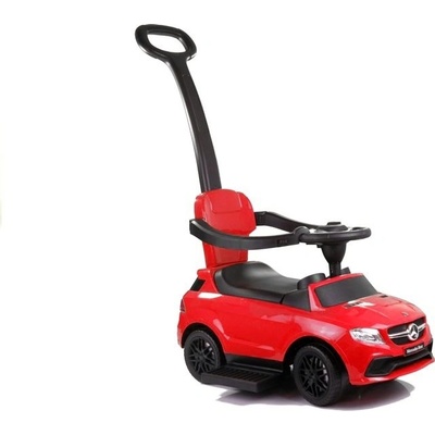 Baby Mix Mercedes-Benz s vodiacou tyčou 3v1 červené