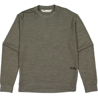 Mons Royale Дамски вълнен пуловер Mons Royale Women's Horizon Merino Crew Merino jumper - Dark Olive (105-6672-0112)