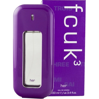 Fcuk 3 for Her toaletná voda dámska 100 ml
