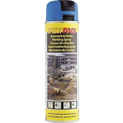 Motip SprayTool stavebna značkovacia farba modrá 500ml