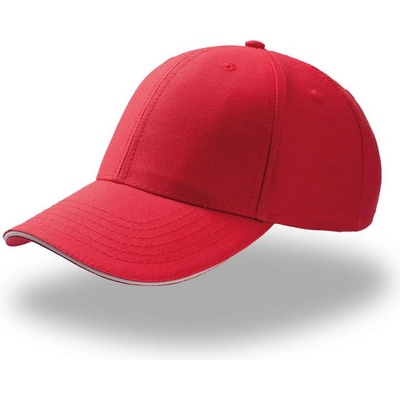 Atlantis Headwear Sport Sandwich 6 panelová baseballová COT-33050494199 Červená/bílá