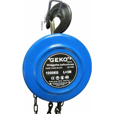 Řetězový kladkostroj PREMIUM 1000kg, 3m, Geko G01095