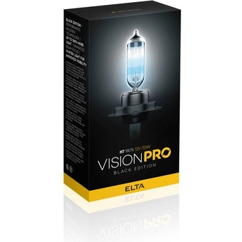 elta H7 12V 55W VISION PRO 180% Black Edition BOX 2бр (3204)