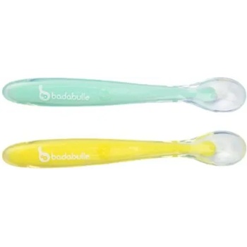 Badabulle Бебешки силиконови лъжици Badabulle - 2 броя (B005413)