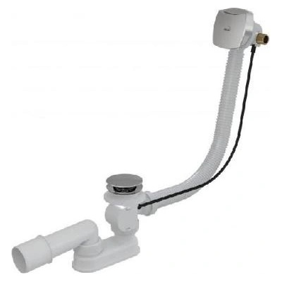 ALCAPLAST - Sifón vaňový napúšťací 80cm chróm / kov A564KM1 80 A564KM1-80 A564KM1-80