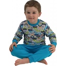 Esito chlapecké pyžamo Bagr tyrkysová