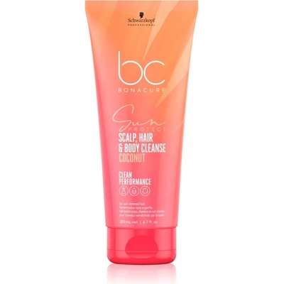 Schwarzkopf Professional BC Bonacure Sun Protect Scalp, Hair & Body Cleanse шампоан за коса и тяло 200ml