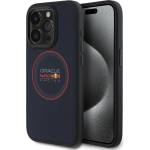 Red Bull Racing Гръб Red Bull за iPhone 15 Pro Max, MagSafe PU Logo & Red Ring, Тъмносин