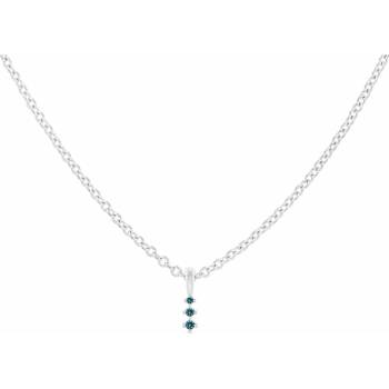 Eppi Strieborný prívesok s modrými diamantmi Hidde P42448