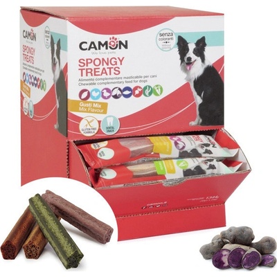 Camon Dental Dog Spongy Treats Tyčinka bataty kačica a fialové zemiaky 28 g