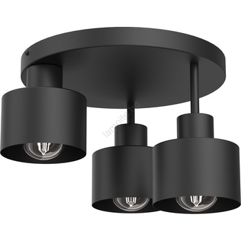 Luminex Плафон PARKLA 3xE27/15W/230V черен (LU9854)