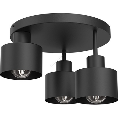 Luminex Плафон PARKLA 3xE27/15W/230V черен (LU9854)