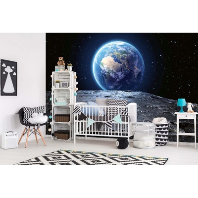DIMEX ART Самозалепваща се флизелинова фототапета синя планета 375 x 250 см