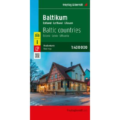 Baltikum, Straßenkarte 1:400.000, freytag & berndt (Opracowanie zbiorowe)(Mapa)