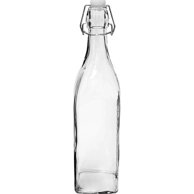 KOZÁČEK Láhev sklo patentní uzávěr hranatá BUTY 250 ml – Zboží Mobilmania