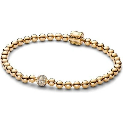PANDORA Náramek Shine Kuličky a pavé 21 cm 568342C01-21