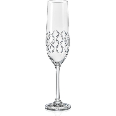 Crystalex Bohemia na šampaňské Viola Cross 2 x 190 ml