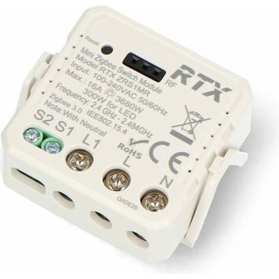 Tuya - jednokanálové mini relé 16A - ZigBee - Aplikace pro Android/iOS - RTX ZRS1M