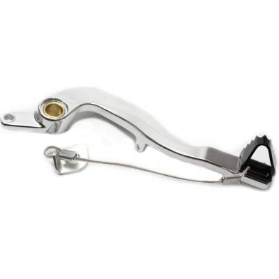 MOTION STUFF brzdový pedál 83P-0621002 silver body, black steel fixed tip Pevný hrot z ocele
