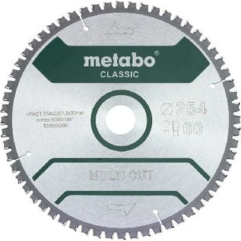 Metabo kotouč pilový MULTI CUT CLASSIC 254x30 60FZ/TZ 5°neg.