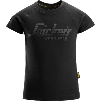 Tričko Snickers Workwear dětské černé