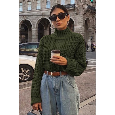 Base Дамски пуловер mg735 - Каки 290113 (290113_Хаки)