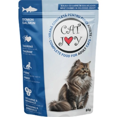 Cat Joy Vrecko Adult Salmon in Sauce 24x85 g