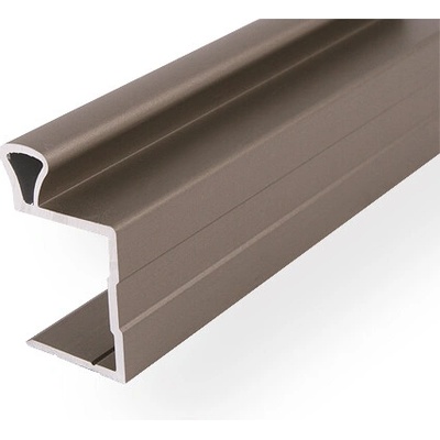 Aluprofil Úchytková lišta Pluton 18 mm 2,70 m bronz