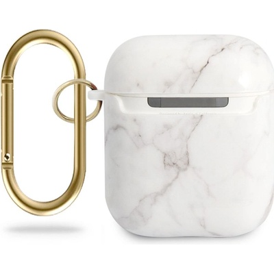 Guess TPU Marble puzdro pre AirPods 1/2 GUACA2TPUMAWH