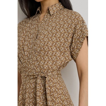 Ralph Lauren Рокля Lauren Ralph Lauren в кафяво среднодълга разкроена 200979615 (200979615)