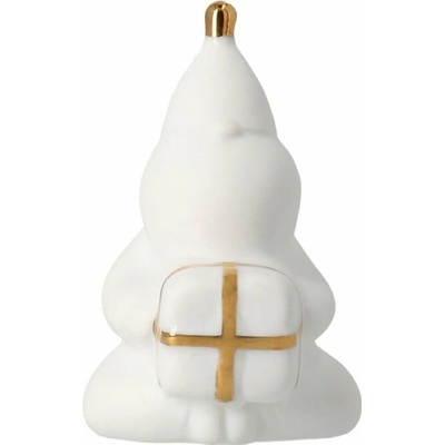 räder Mini porcelánová figurka Santa bílá barva porcelán