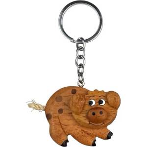 2Kids Toys Голяма дървена ключодържател Свиня (2D98031)