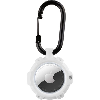 Tactical Стилен ключодържател от поликарбонат за Apple AirTag - Tactical AirTag Beam Rugged 2.0 Case (бял) (57983121132)