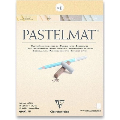 Clairefontaine Blok Pastelmat No.1 18 x 24 cm 12 listov 360 g