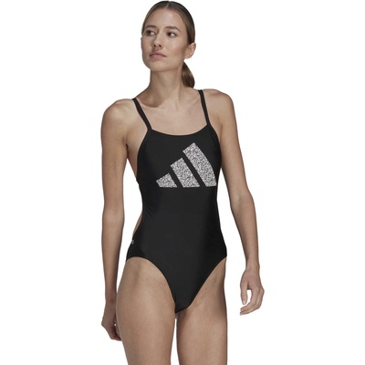 Adidas Цял бански 3 Bar Logo Print Swimsuit