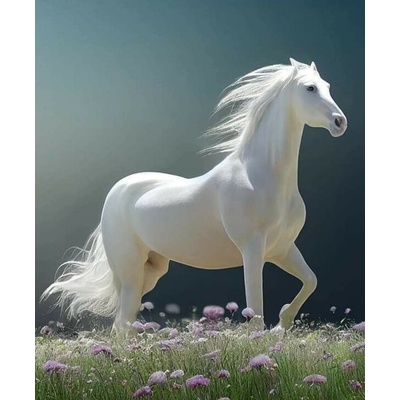 Бял кон 50/50 см