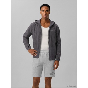 Calvin Klein Jeans Поларени къси панталони Calvin Klein Jeans Men's Fleece Jogger Shorts - Heroic Grey Htr