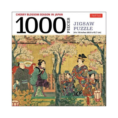 Jigsaw Cherry Blossom Season in Old Tokyo 1000 Piece Utagawa Kunisada