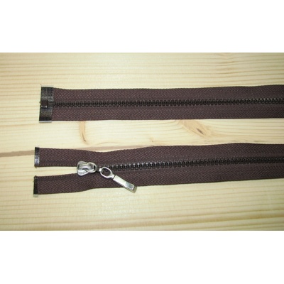 Kostenný zips hnedá 3mm deliteľný jednosmerný 25cm