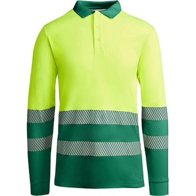 Roly Atrio pánske reflexné tričko HV9319 Garden Green XXL