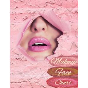 Makeup Face Chart: Make-up Vorlagen auf Papier Gesicht zum Ausmalen Gesichtsdiagramme für Visagisten | Millioncrystalbody, Glitter &. Glamour (2019)