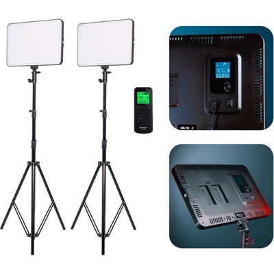 Viltrox LED VL-400B (5600K) + 2,6 m stativy