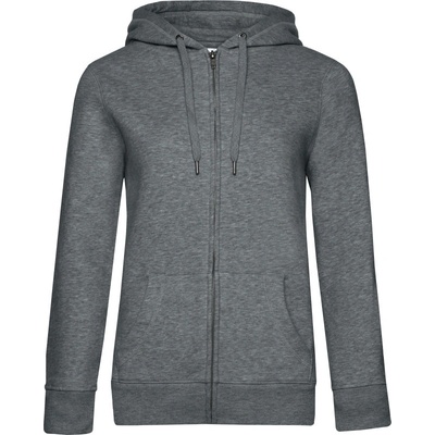 B&C Queen Zipped Hood COT-01W03Qx4800 melír šedá střední