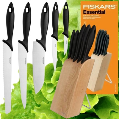 FISKARS Darčeková sada nožov v bloku 5 ks 1023782 Essential