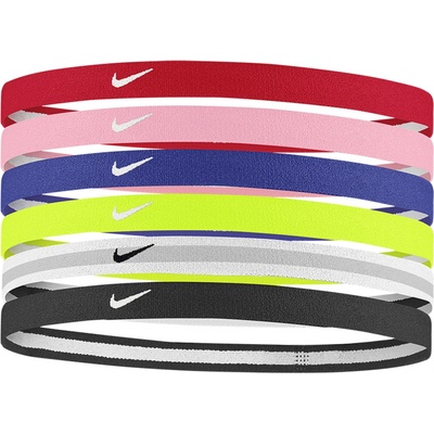 Nike Swoosh sport headbands 6 pk N.100.3042.966.OS Farebná