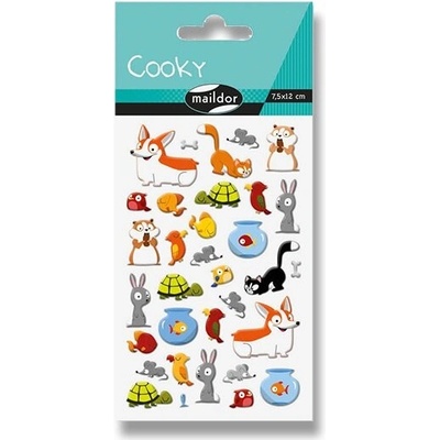 Maildor Samolepky 3D Cooky Domácí zvířátka